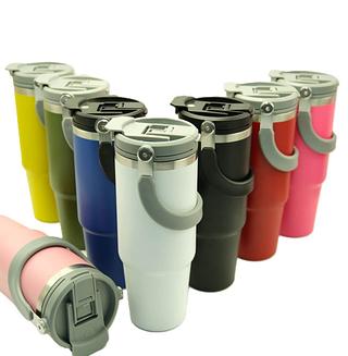 GARRAFA TÉRMICA COM CANUDO 1200ml COM ALÇA E 2 BICOS